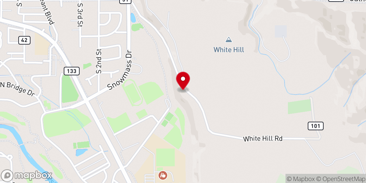 Map showing location of St. Mary of the Crown Catholic Church