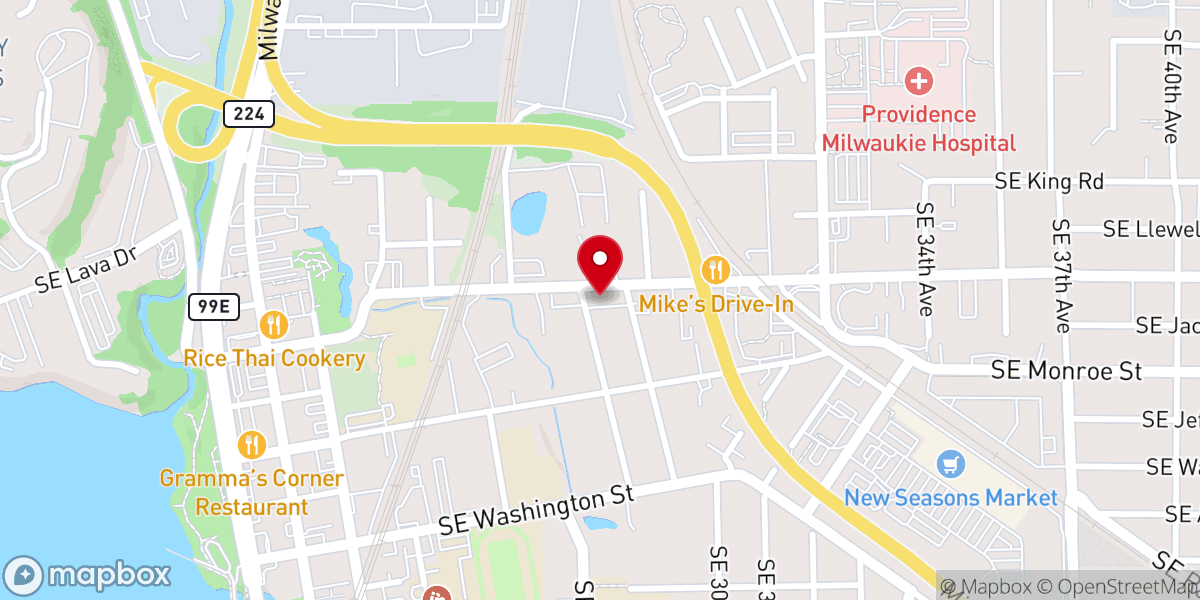 Map showing location of Bridge City Community Church