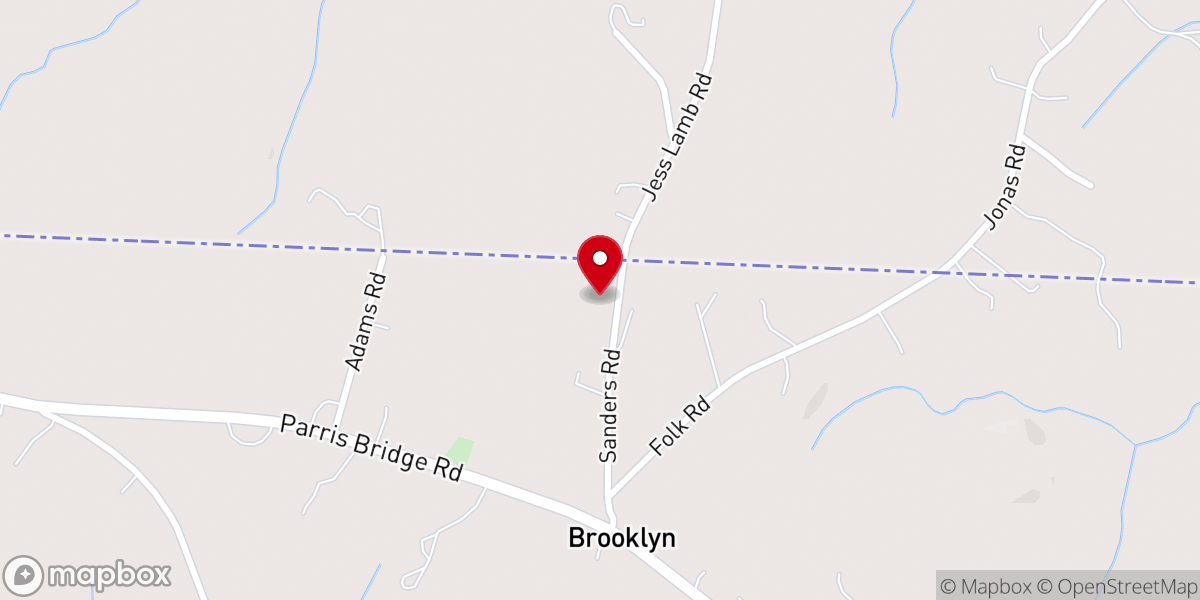 Map showing location of Christ Ministry Center