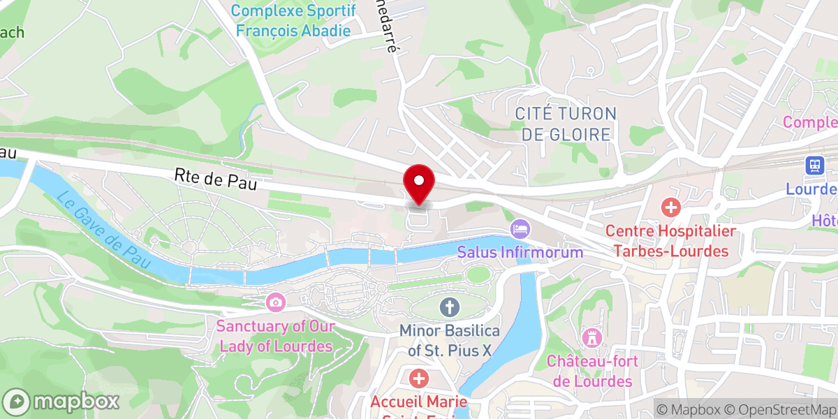 Map showing location of Chapelle de l'Hospitalet