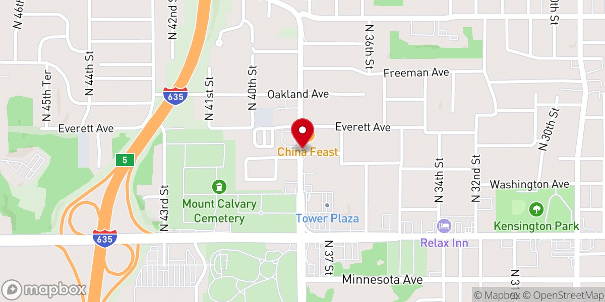 Map showing location of New Birth Christian Center