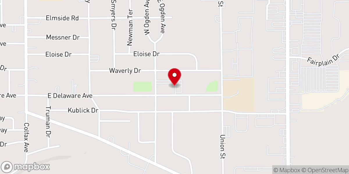 Map showing location of St Bernard Catholic Church