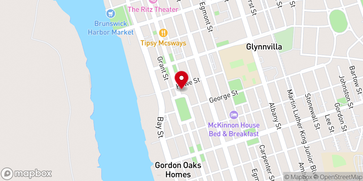 Map showing location of St Francis Xavier Church