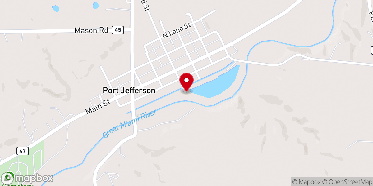 Map showing location of The Canal House
