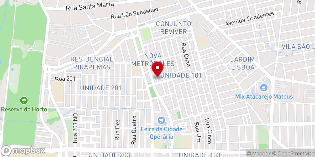 Map showing location of Igreja Pentecostal Missões Proféticas para as Nações