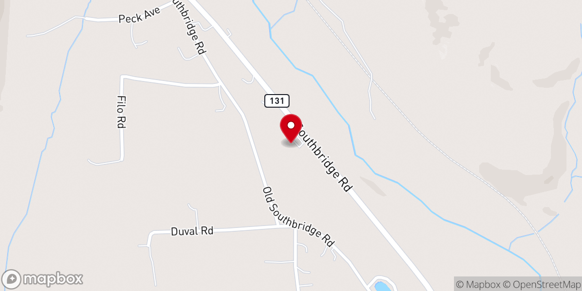 Map showing location of Calvary Assembly of God Church