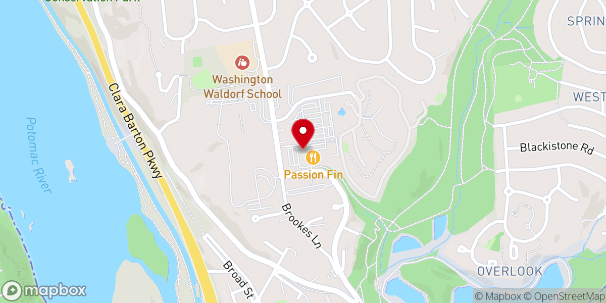 Map showing location of Praline Bakery & Bistro