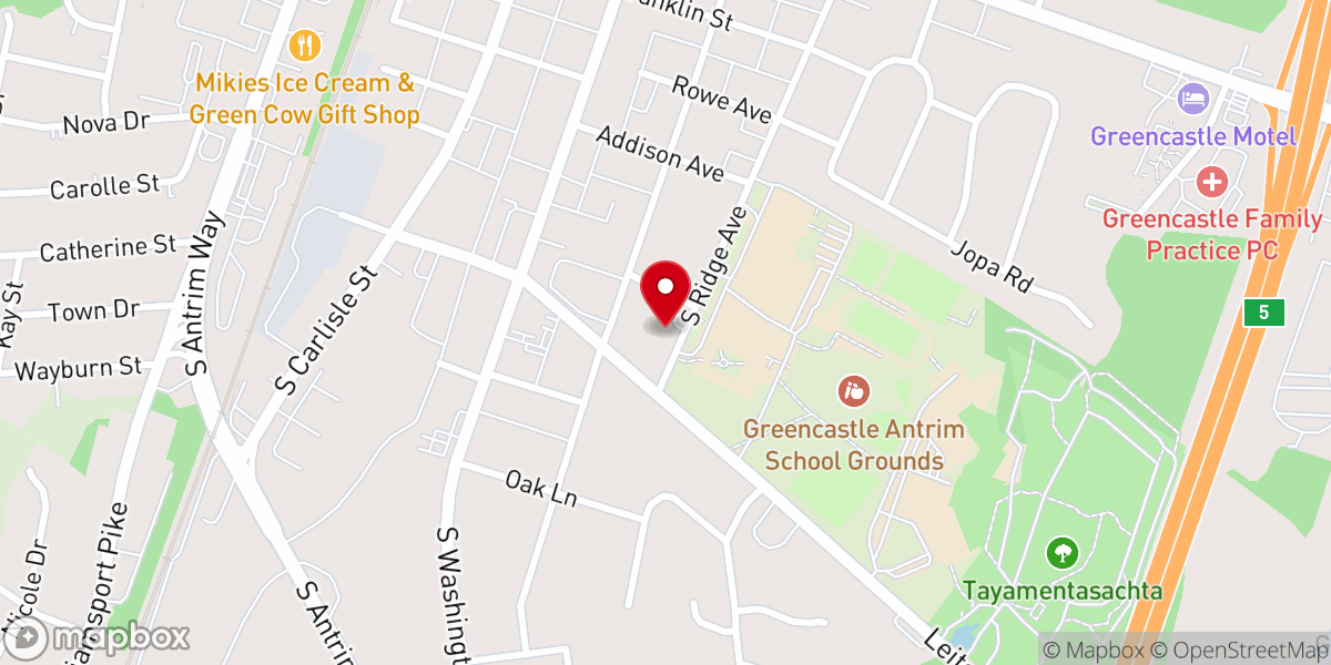 Map showing location of St Mark the Evangelist Church