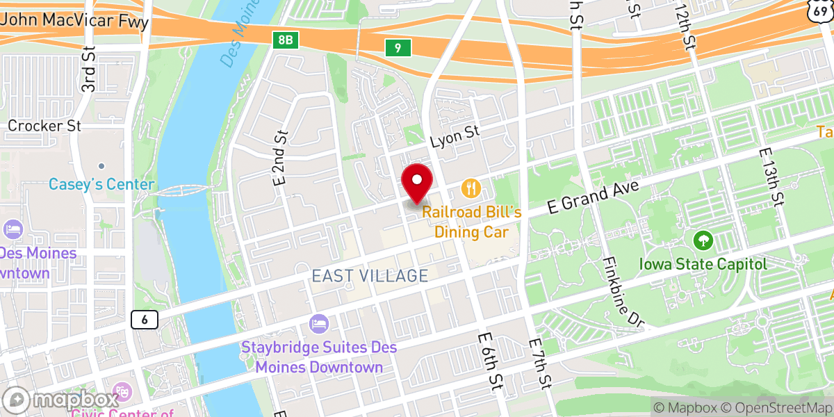 Map showing location of Capitol Hill Lutheran Church