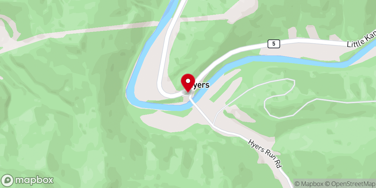 Map showing location of M P Church