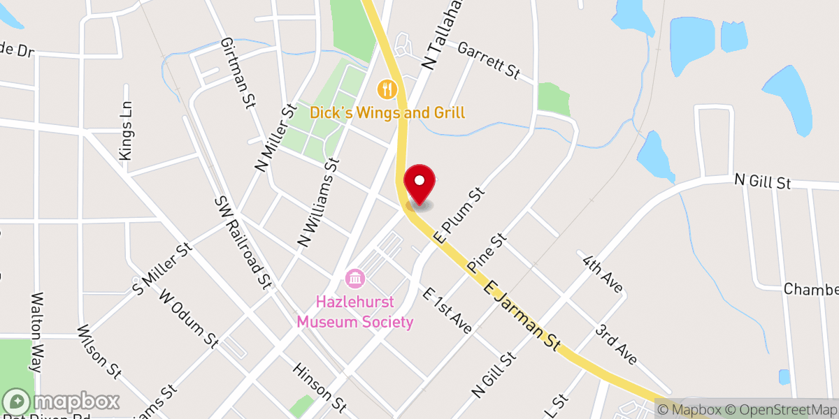 Map showing location of Bennet tabernacle church