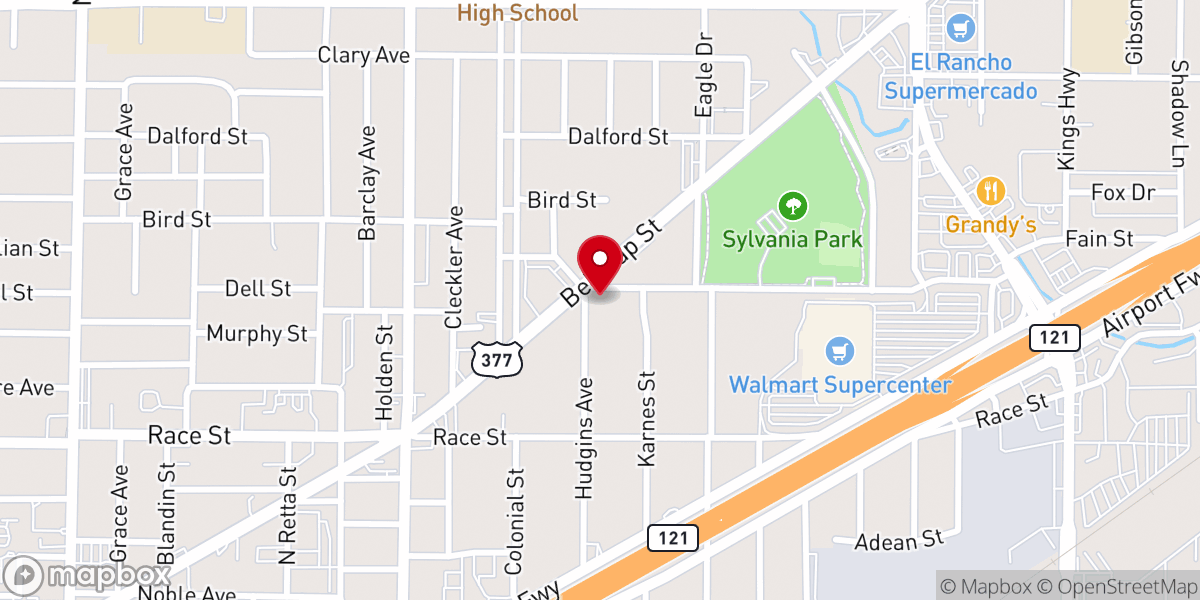 Map showing location of St George Catholic Church