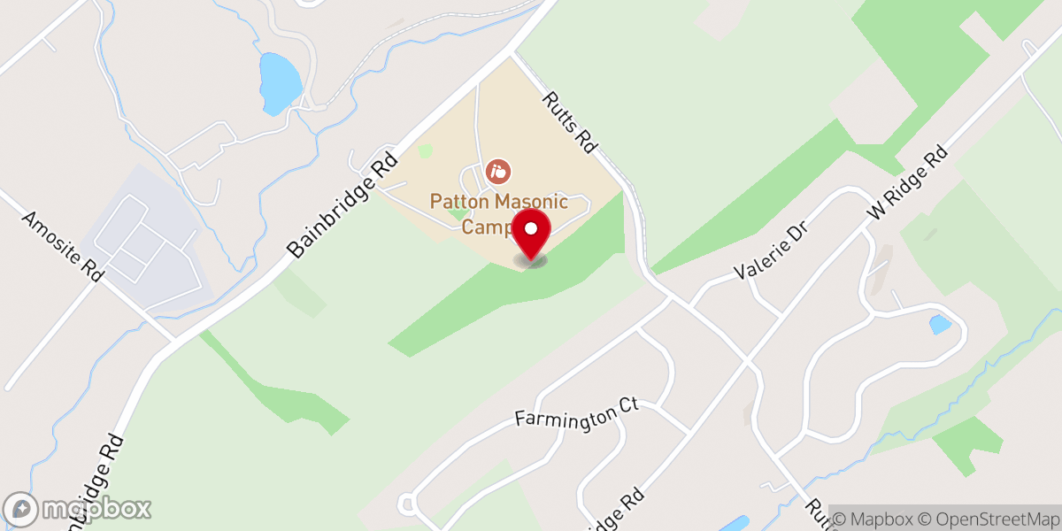 Map showing location of William A. Carpenter Chapel