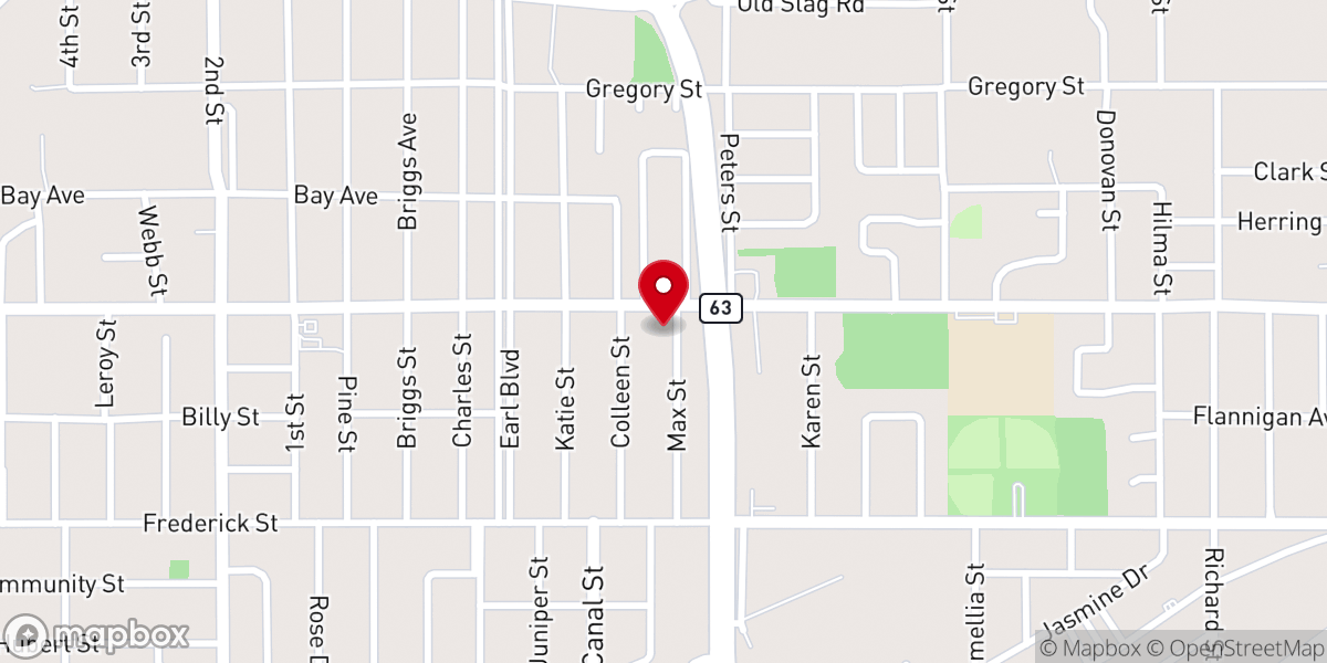 Map showing location of Bethlehem Temple Apostolic Church