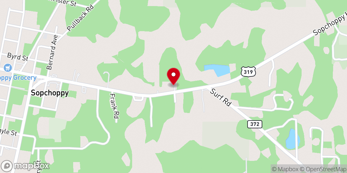 Map showing location of Saint Nora Primitive Baptist Church