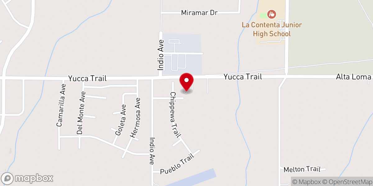 Map showing location of Valley Community Chapel