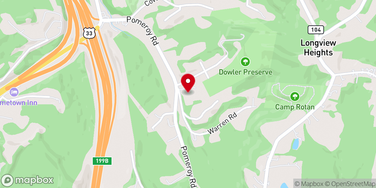 Map showing location of Richland United Methodist Church