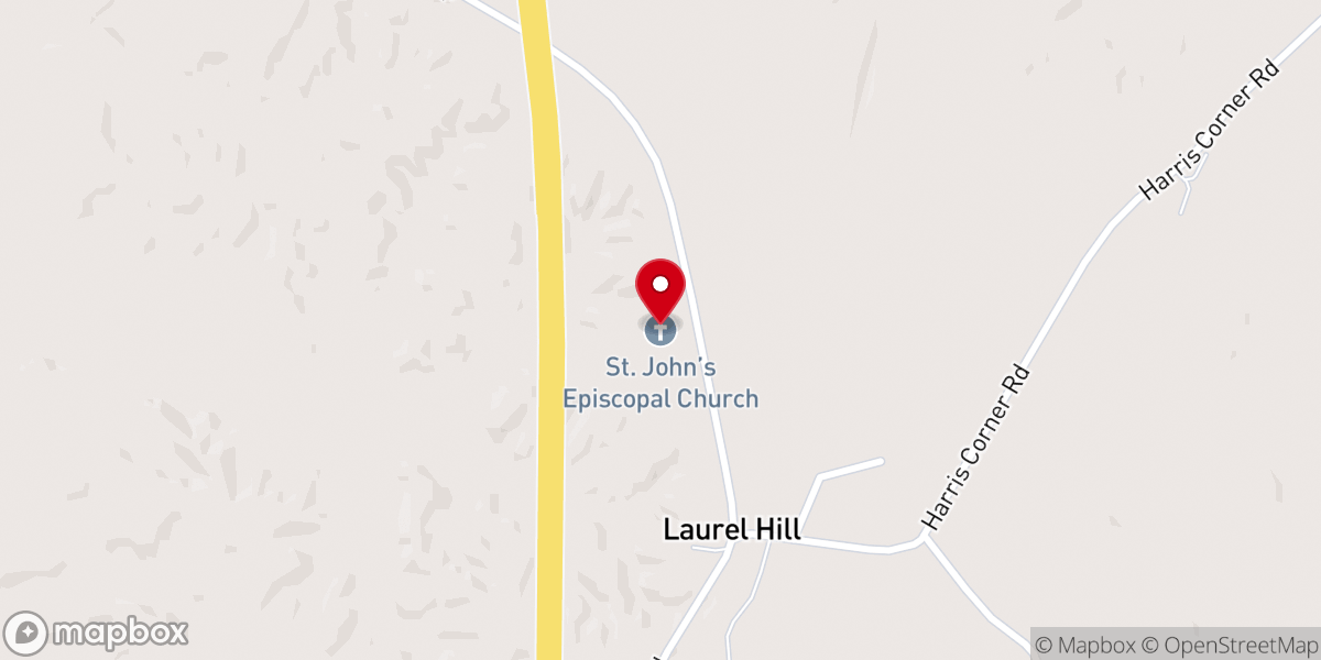Map showing location of Saint Johns Episcopal Church