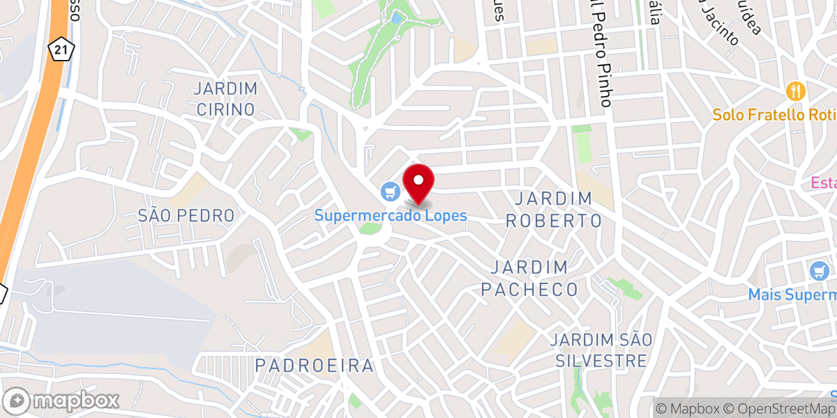 Map showing location of Igreja Evangelica Pentecostal de Deus