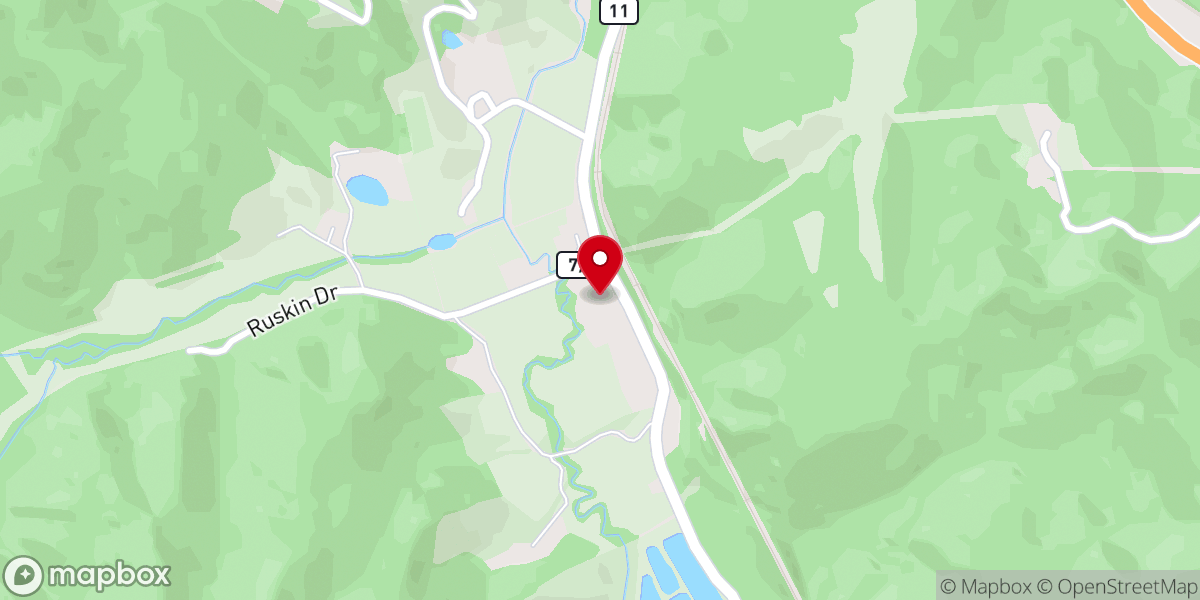 Map showing location of New Prospect Church