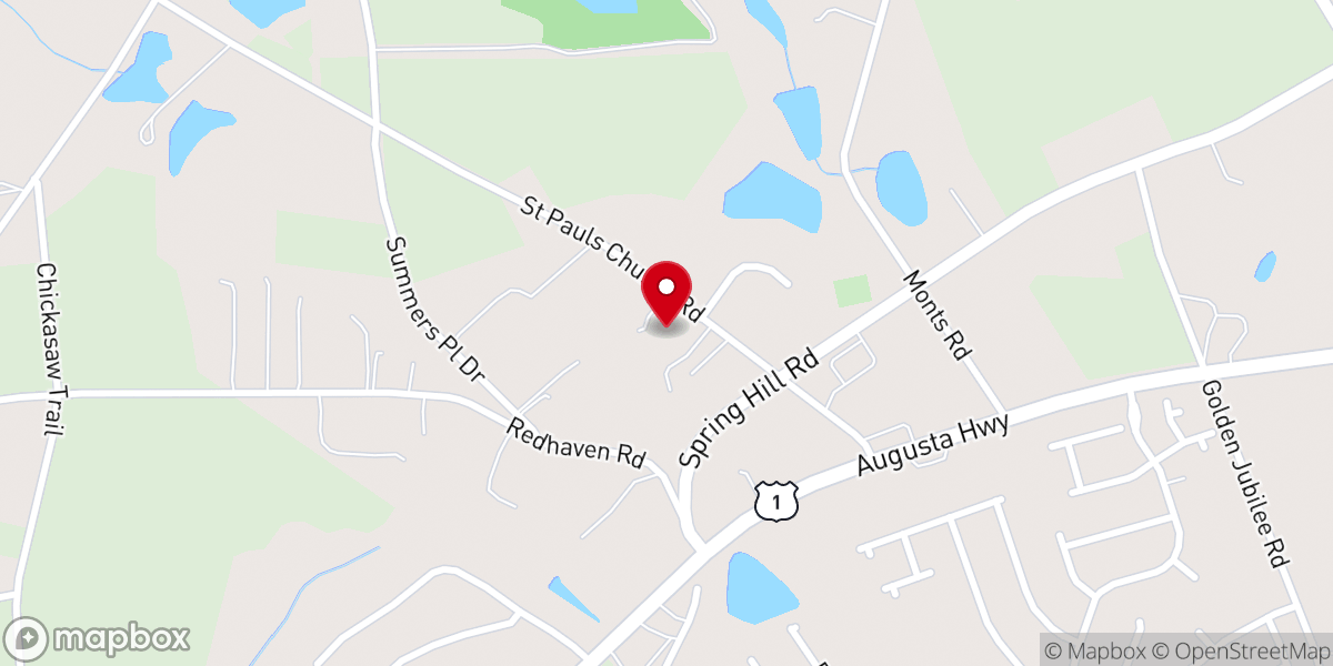 Map showing location of Good Hope CME Church