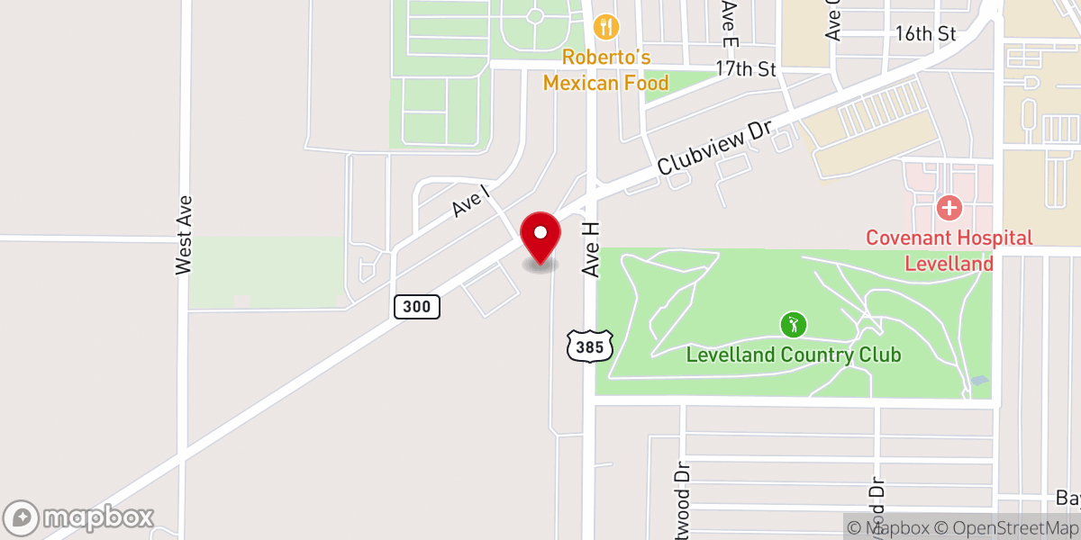 Map showing location of First Church of the Nazarene
