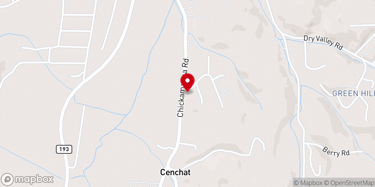 Map showing location of Lessly Memorial Church