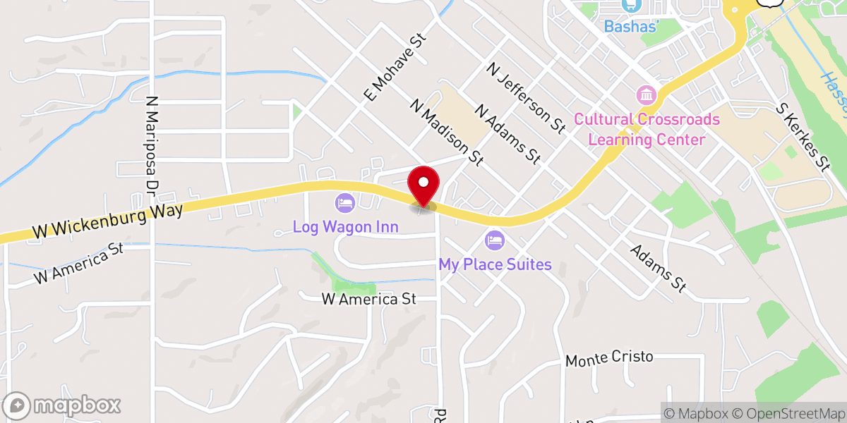 Map showing location of Gospel Outreach Christian Church & School