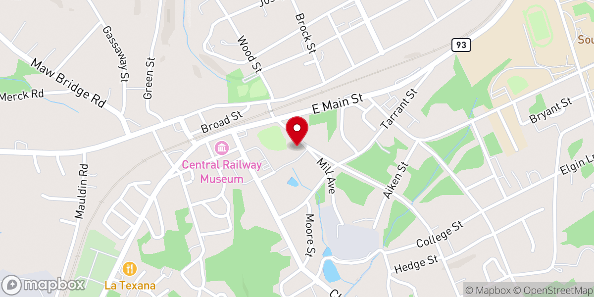 Map showing location of Cannon Church