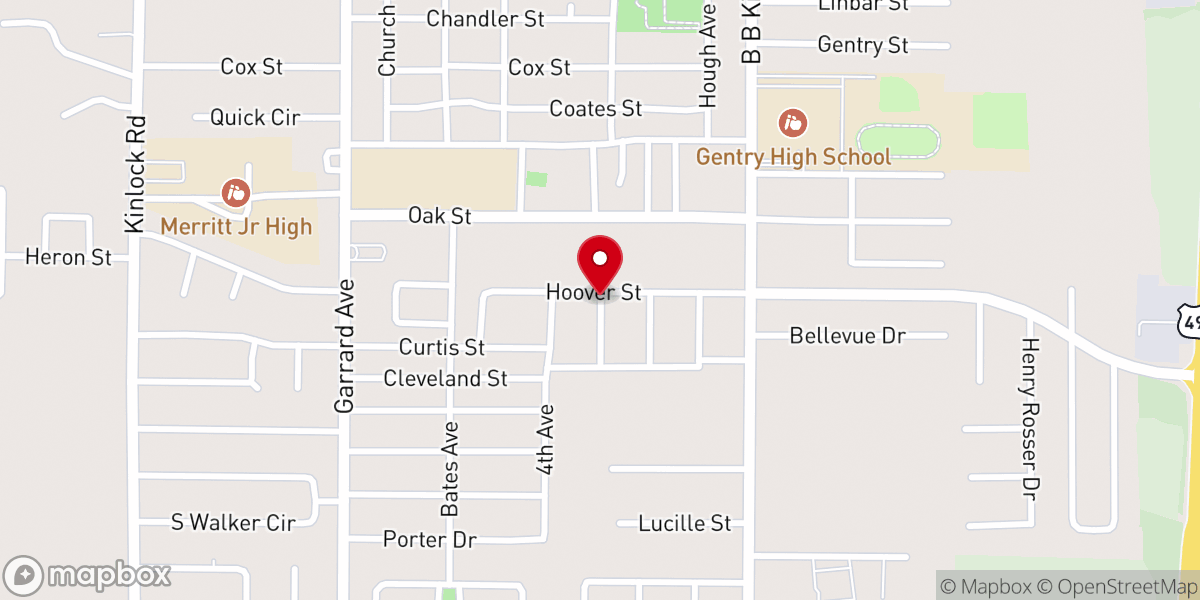 Map showing location of Word Of Life Cogic –