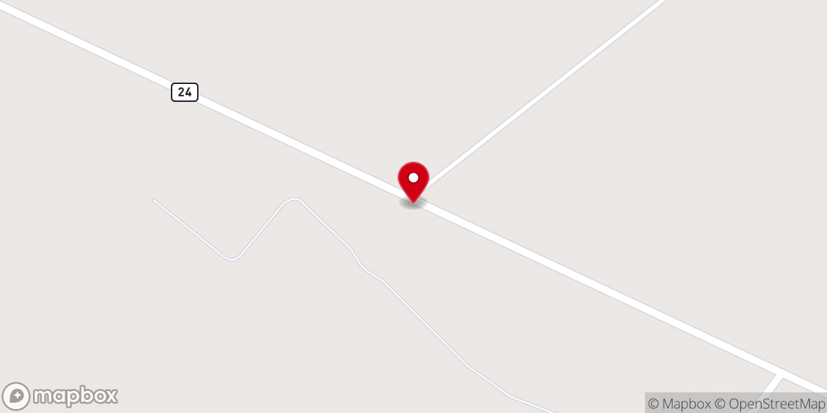 Map showing location of East Burke Church