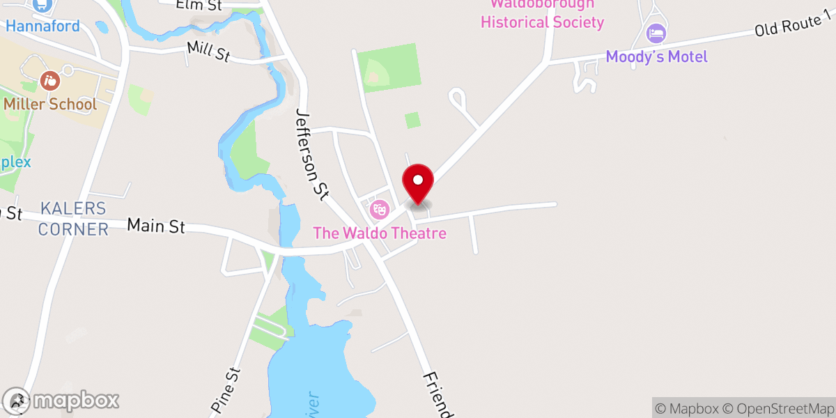 Map showing location of Broad Bay Congregational Church