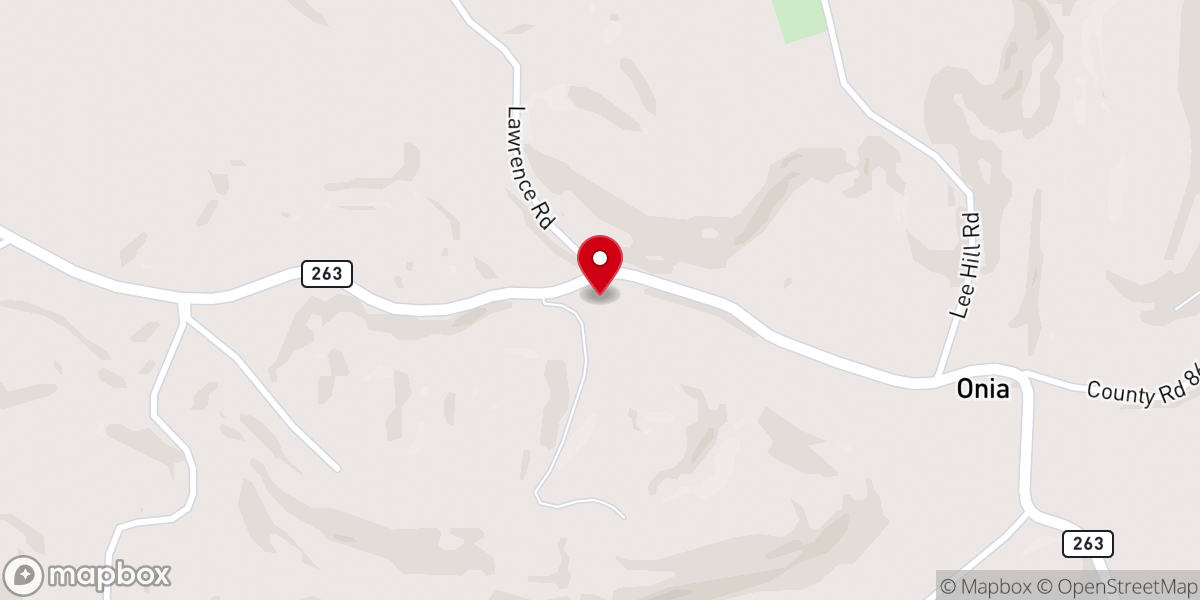 Map showing location of Bethany Missionary Baptist Church