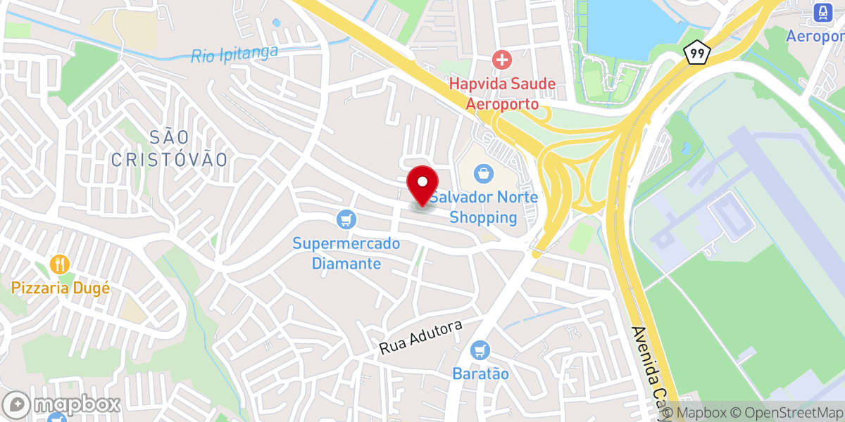 Map showing location of CRISTIANISMO SEM FRONTEIRAS-SÃO CRISTÓVÃO(SALVADOR)