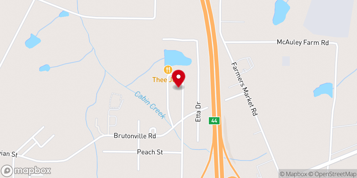 Map showing location of Antioch Miracles Temple Church