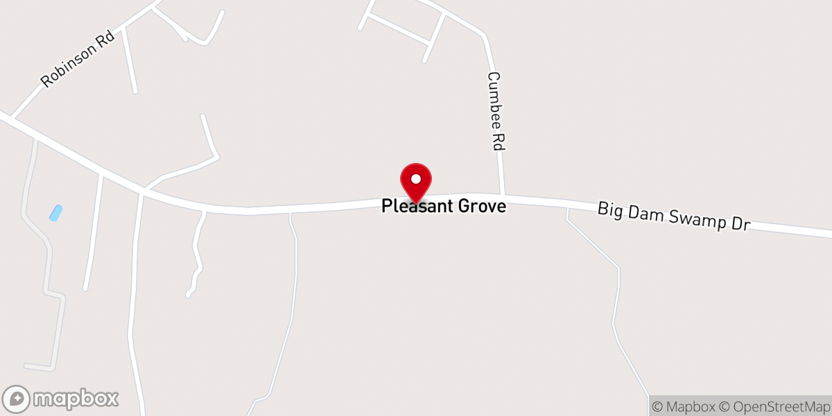 Map showing location of Bethlehem Church of God