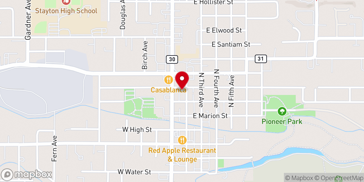 Map showing location of New Hope Community Church