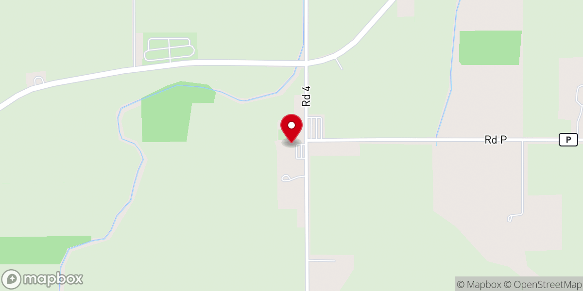 Map showing location of St. John Bible Church