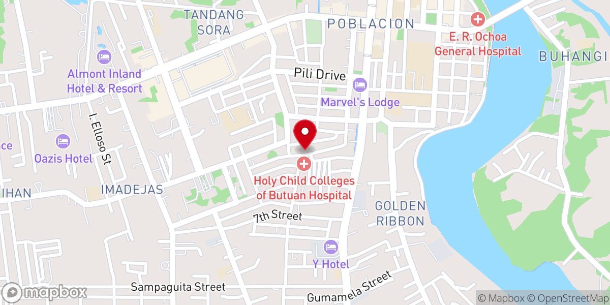Map showing location of Fundamental Baptist Church
