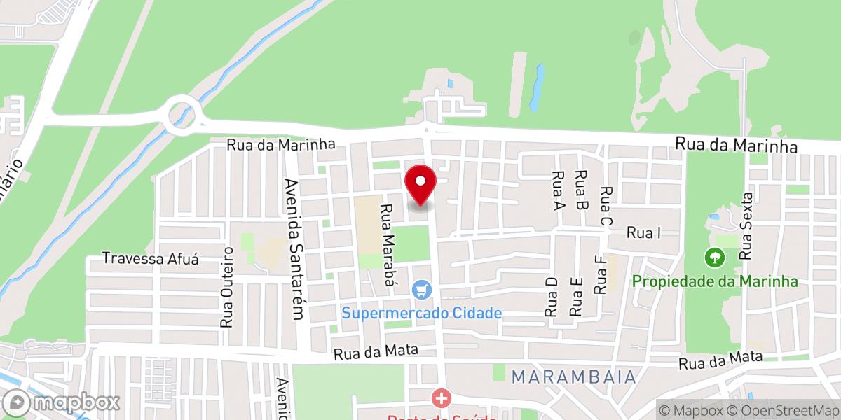 Map showing location of Igreja Agape De Cristo