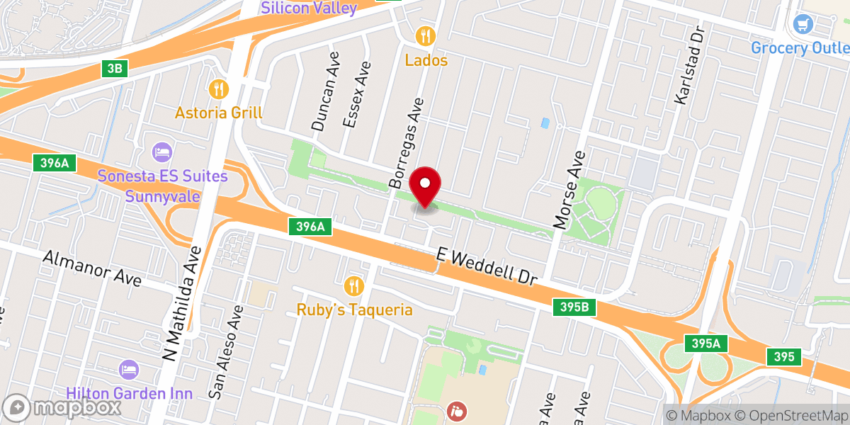 Map showing location of The Rock Church