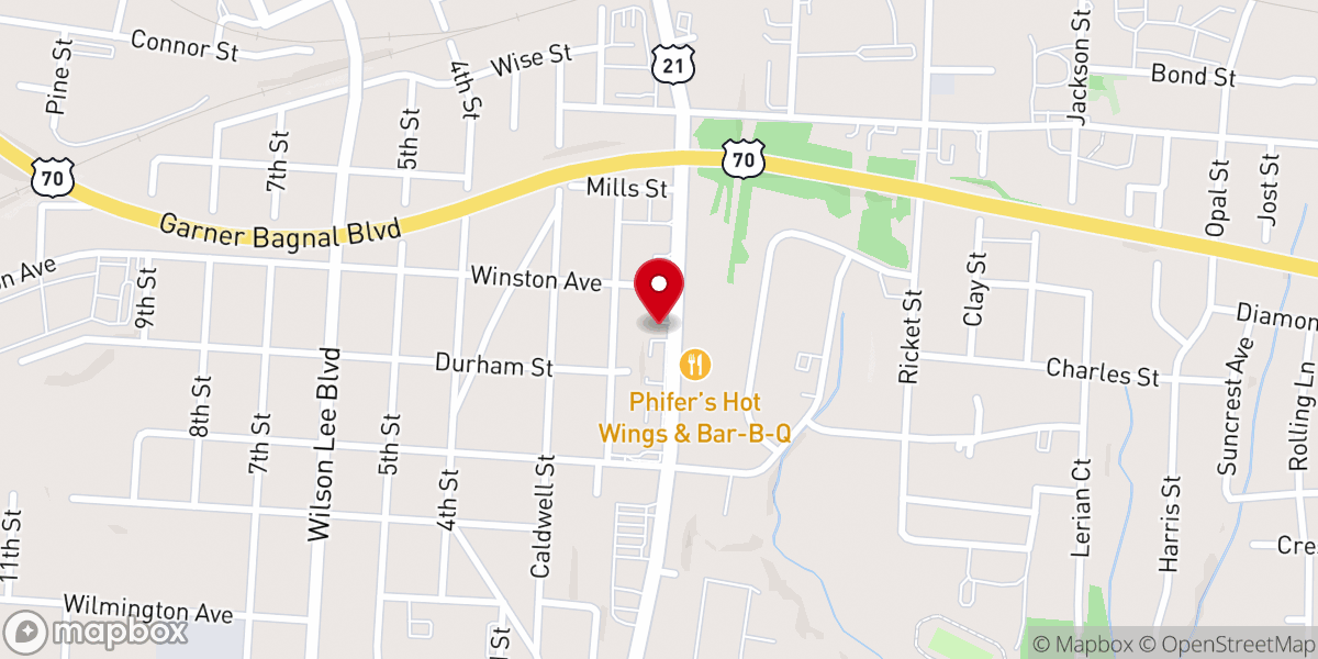Map showing location of First Resurrection Church of God