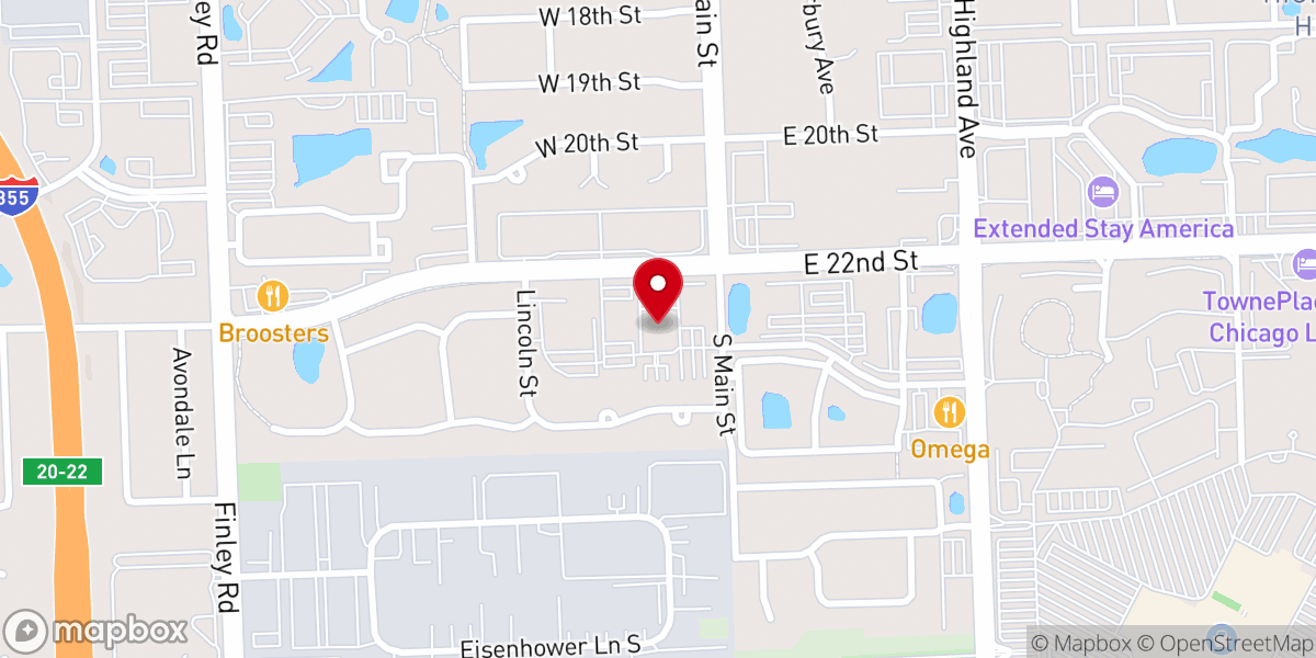 Map showing location of MCGI Chicago, USA