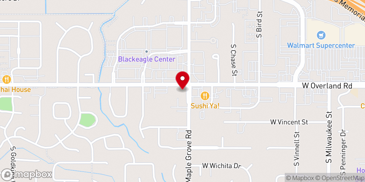 Map showing location of River's Edge Church