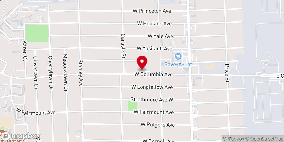 Map showing location of New Birth International Church