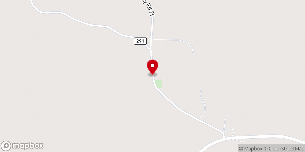 Map showing location of Enon Missionary Baptist Church