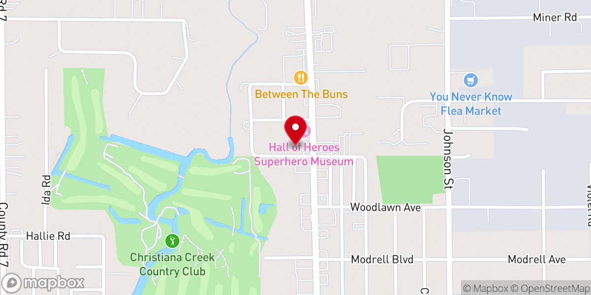 Map showing location of North Central Indiana Baptist Association Inc