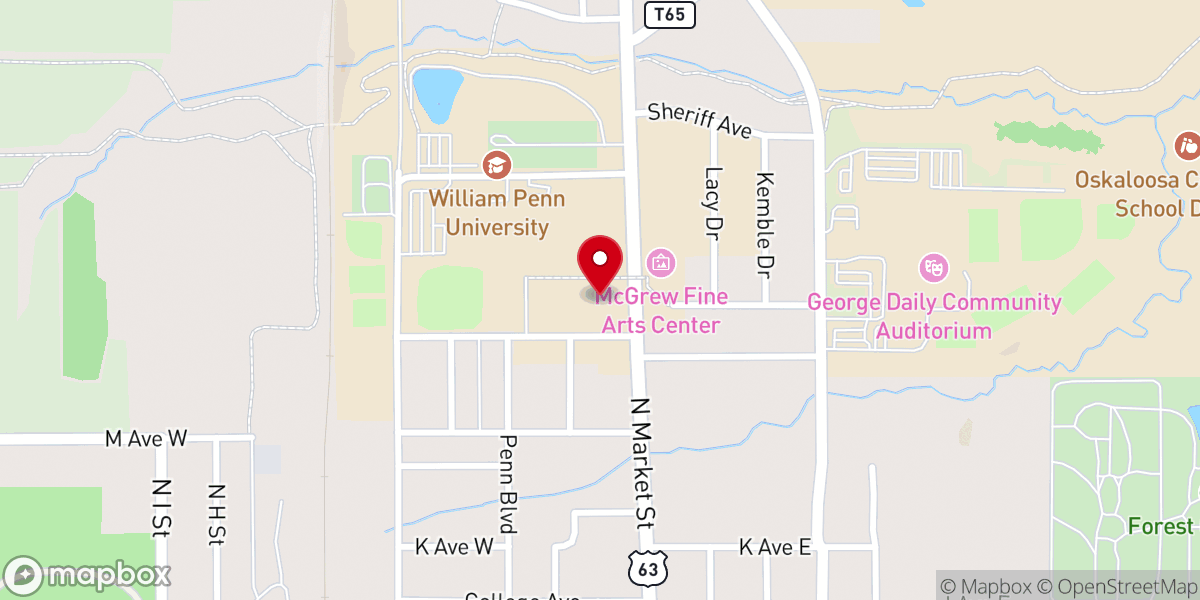Map showing location of Spencer Memorial Chapel