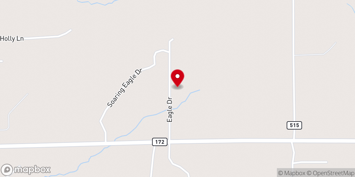 Map showing location of Our Lady of the Rosary Chapel