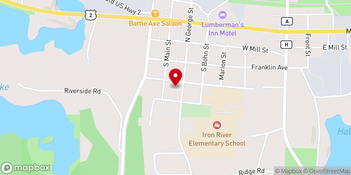 Map showing location of St Michael Catholic Church